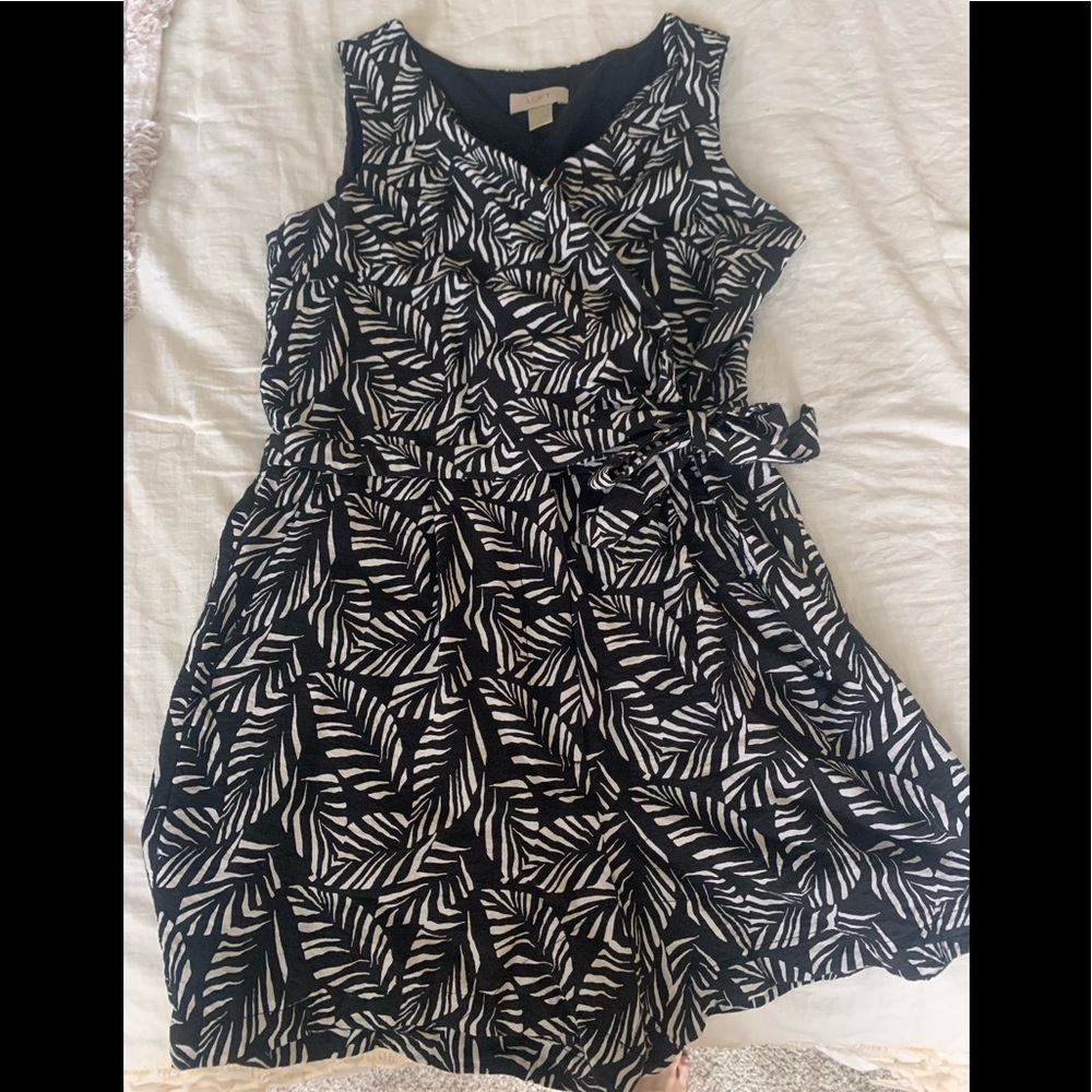 Black and white romper